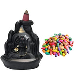 Lord Shiva Adiyogi Shiva Backflow Smoke Fountain Incense Holder Burner with Backflow Incense Cones Sticks
